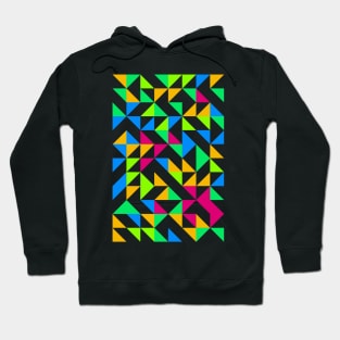 Creative Geometric Colourful Triangle Pattern #17 Hoodie